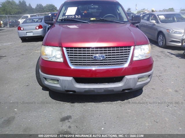 1FMPU16W53LA60763 - 2003 FORD EXPEDITION XLT RED photo 6