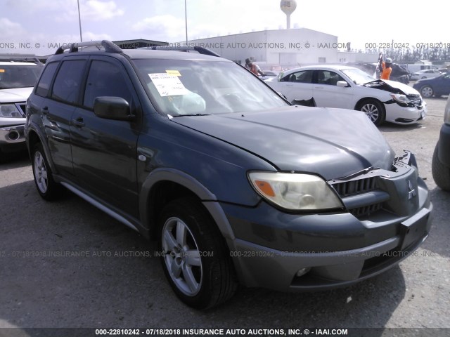 JA4LX41F65U048180 - 2005 MITSUBISHI OUTLANDER XLS GREEN photo 1