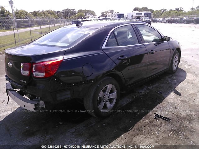 1G11B5SA8DF355852 - 2013 CHEVROLET MALIBU LS შავი ფოტო 4