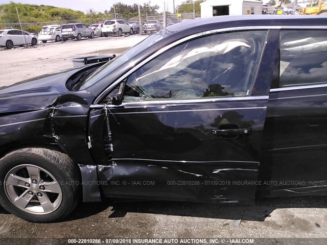 1G11B5SA8DF355852 - 2013 CHEVROLET MALIBU LS შავი ფოტო 6