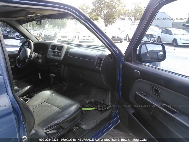 1N6MD27T71C367900 - 2001 NISSAN FRONTIER CREW CAB SC Dark Blue photo 5