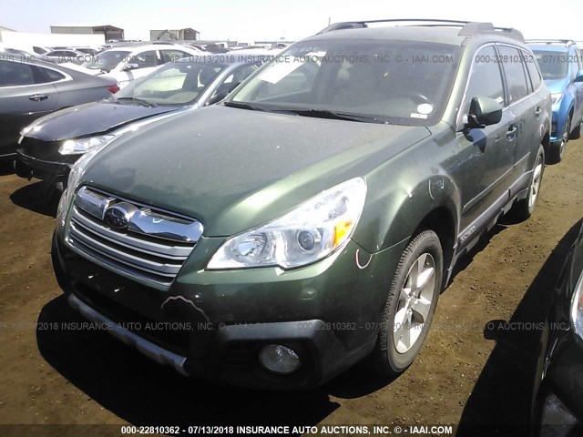 4S4BRCPC4D3288251 - 2013 SUBARU OUTBACK 2.5I LIMITED GREEN photo 2