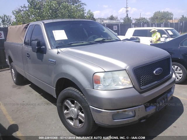 1FTRF14554NB12190 - 2004 FORD F150 BROWN photo 1