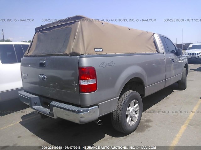 1FTRF14554NB12190 - 2004 FORD F150 BROWN photo 4