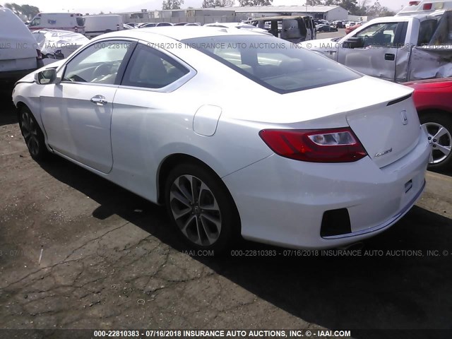 1HGCT2B87FA006451 - 2015 HONDA ACCORD EXL WHITE photo 3