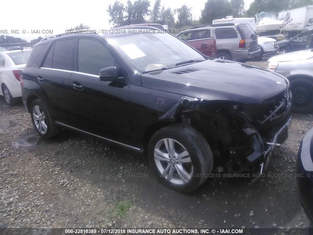 4JGDA5HB3DA206300 - 2013 MERCEDES-BENZ ML 350 4MATIC BLACK photo 1