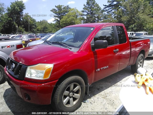 1N6BA0CH2BN321015 - 2011 NISSAN TITAN S/SV/PRO-4X RED photo 2