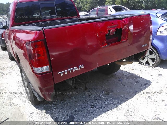 1N6BA0CH2BN321015 - 2011 NISSAN TITAN S/SV/PRO-4X RED photo 6