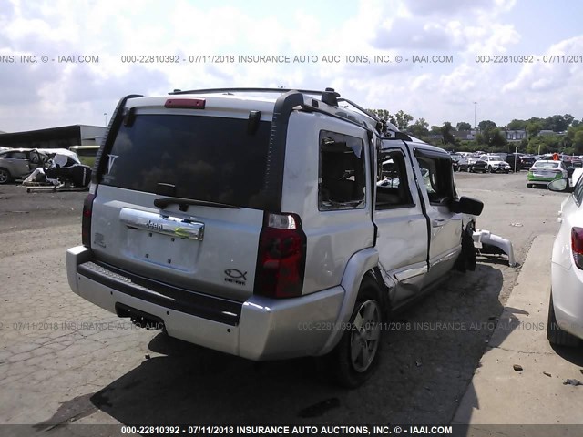 1J8HH58268C239943 - 2008 JEEP COMMANDER LIMITED SILVER photo 4