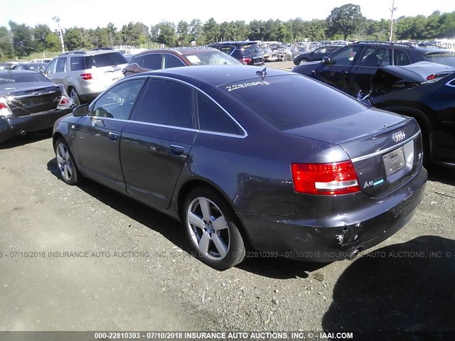 WAUDH74F58N062510 - 2008 AUDI A6 3.2 QUATTRO GRAY photo 3