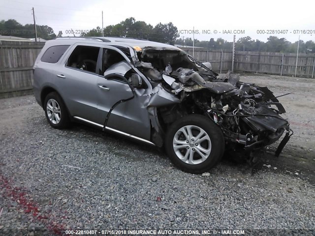 1C4SDHDT1DC687428 - 2013 DODGE DURANGO CREW SILVER photo 1