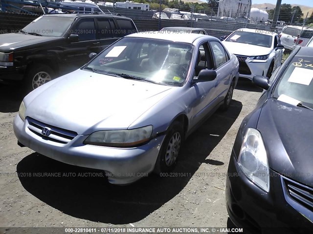 1HGCF86671A040434 - 2001 HONDA ACCORD VALUE SILVER photo 2