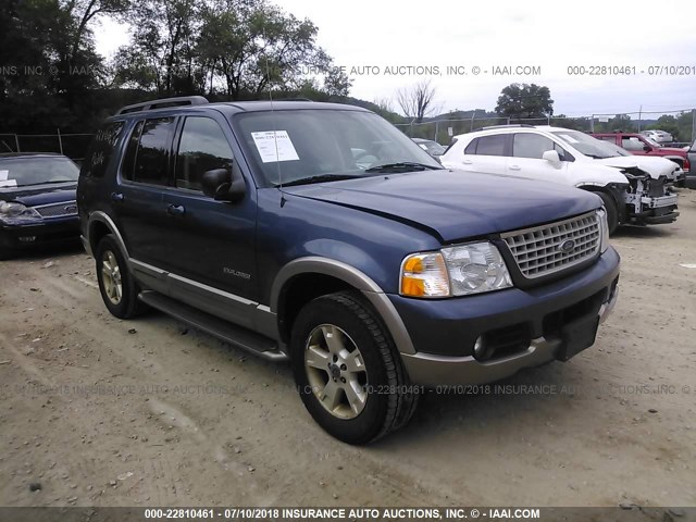 1FMDU74W14UA84675 - 2004 FORD EXPLORER EDDIE BAUER BLUE photo 1