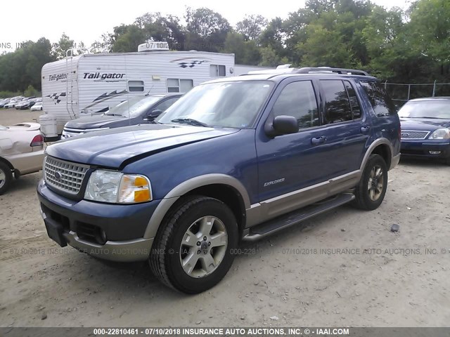 1FMDU74W14UA84675 - 2004 FORD EXPLORER EDDIE BAUER BLUE photo 2