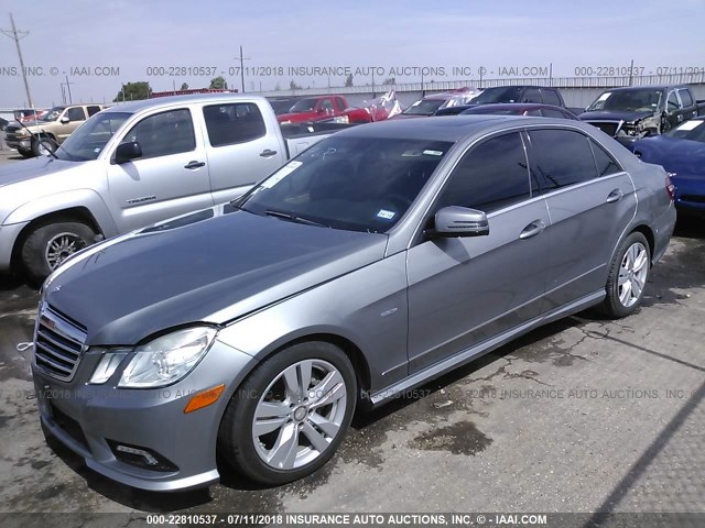 WDDHF2EB2BA455426 - 2011 MERCEDES-BENZ E 350 BLUETEC GRAY photo 2