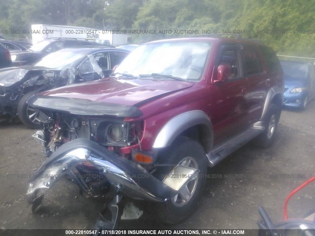 JT3HN86R310341181 - 2001 TOYOTA 4RUNNER SR5 RED photo 2