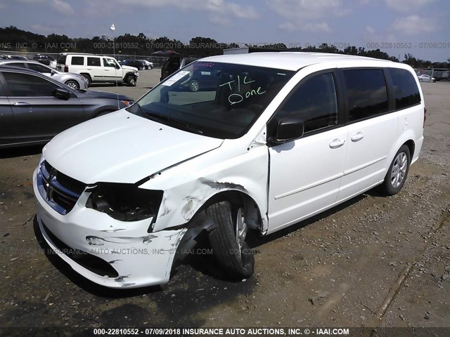 2C4RDGBG3FR608009 - 2015 DODGE GRAND CARAVAN SE WHITE photo 2