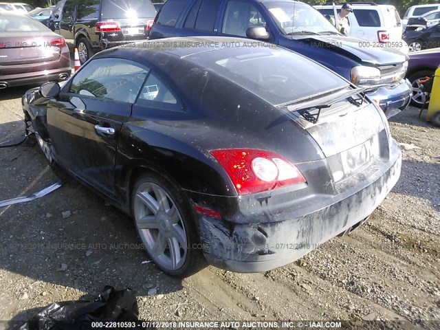 1C3AN69L44X009291 - 2004 CHRYSLER CROSSFIRE LIMITED BLACK photo 3