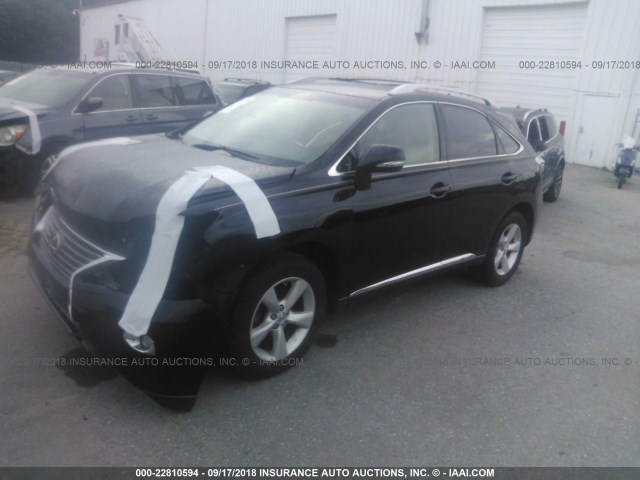 2T2BK1BA2DC205986 - 2013 LEXUS RX 350/BASE/F SPORT BLACK photo 2