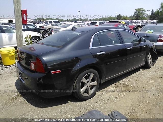 1G1ZC5E07CF269272 - 2012 CHEVROLET MALIBU 1LT BLACK photo 4