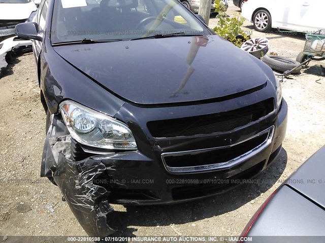 1G1ZC5E07CF269272 - 2012 CHEVROLET MALIBU 1LT შავი ფოტო 6