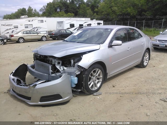 1G11C5SA3DF317927 - 2013 CHEVROLET MALIBU 1LT 银色 照片 2