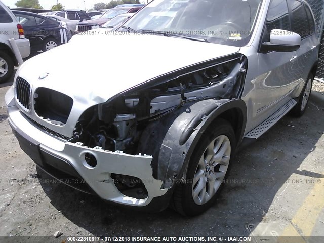 5UXZV4C53BL741962 - 2011 BMW X5 XDRIVE35I SILVER photo 6