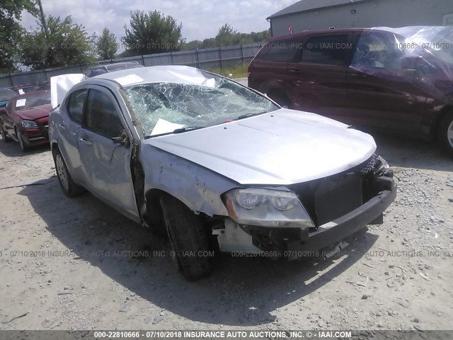 1B3BD4FB8BN608093 - 2011 DODGE AVENGER EXPRESS SILVER photo 1