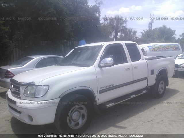 5TBRN34163S429361 - 2003 TOYOTA TUNDRA ACCESS CAB SR5 WHITE photo 2