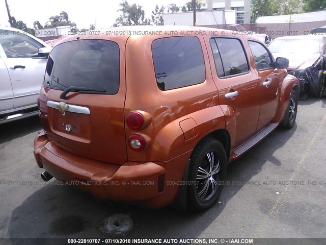 3GNDA13D17S640862 - 2007 CHEVROLET HHR LS ORANGE photo 4