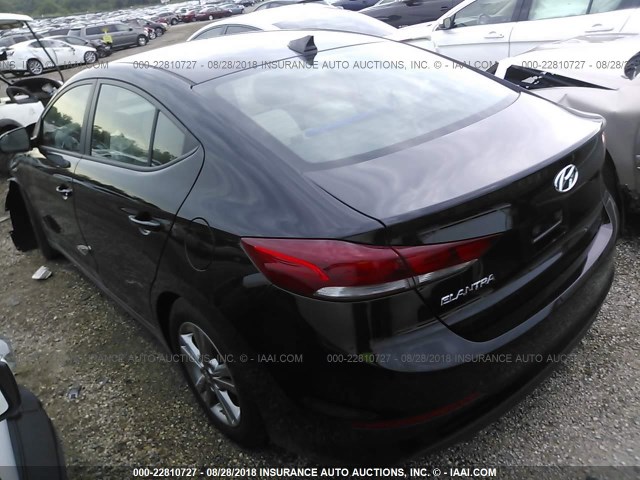 KMHD84LF4HU427019 - 2017 HYUNDAI ELANTRA SE/VALUE/LIMITED BLACK photo 3