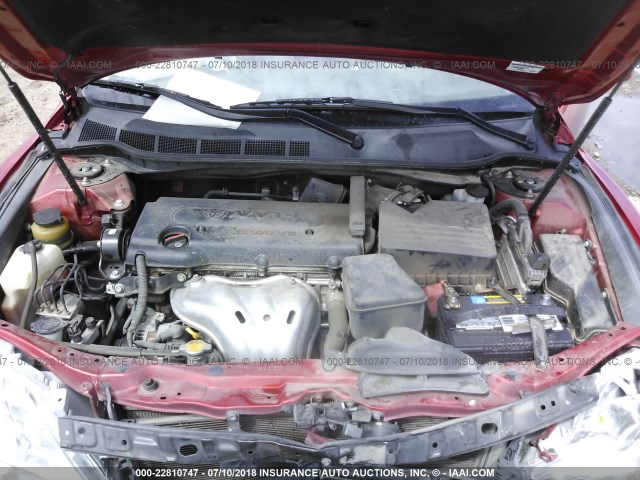 4T1BE46K09U390335 - 2009 TOYOTA CAMRY SE/LE/XLE 红色 照片 10