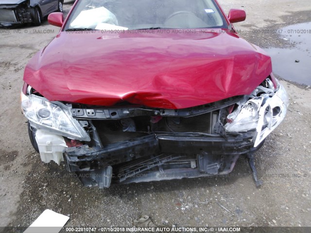 4T1BE46K09U390335 - 2009 TOYOTA CAMRY SE/LE/XLE 红色 照片 6