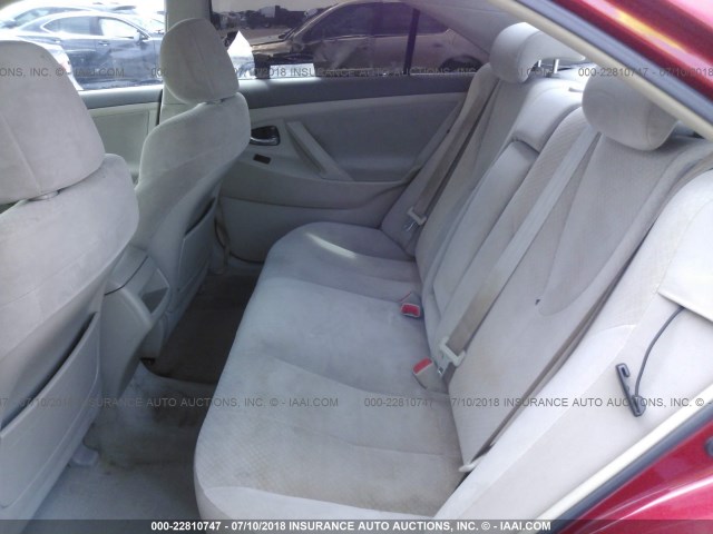 4T1BE46K09U390335 - 2009 TOYOTA CAMRY SE/LE/XLE 红色 照片 8