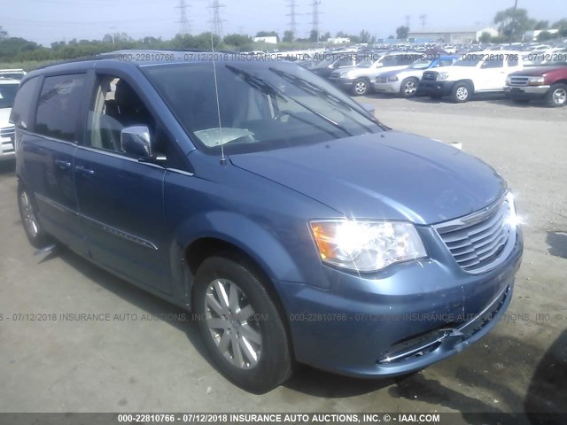 2C4RC1CGXCR151256 - 2012 CHRYSLER TOWN & COUNTRY TOURING L Light Blue photo 1