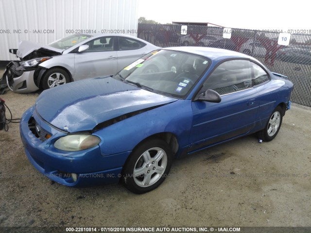 3FAFP11323R125578 - 2003 FORD ESCORT ZX2 BLUE photo 2