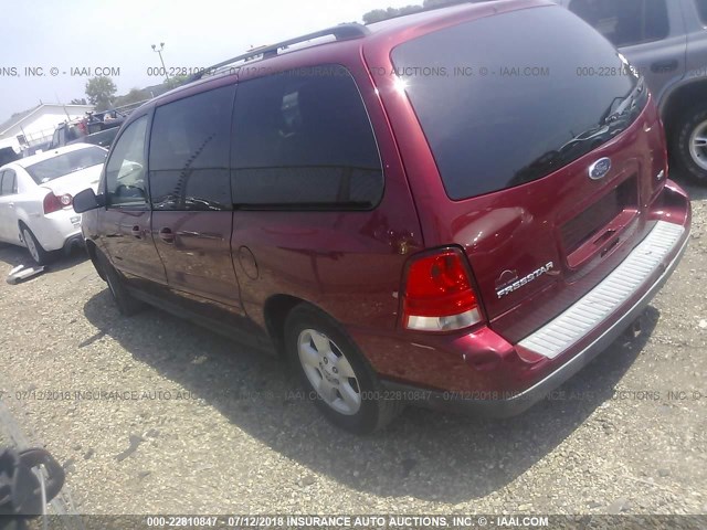 2FMZA57644BB22226 - 2004 FORD FREESTAR SES RED photo 3