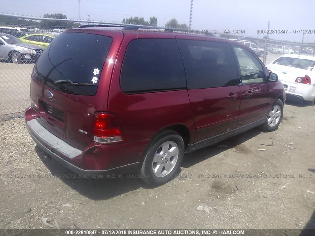 2FMZA57644BB22226 - 2004 FORD FREESTAR SES RED photo 4