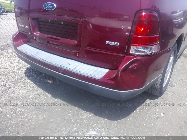 2FMZA57644BB22226 - 2004 FORD FREESTAR SES RED photo 6