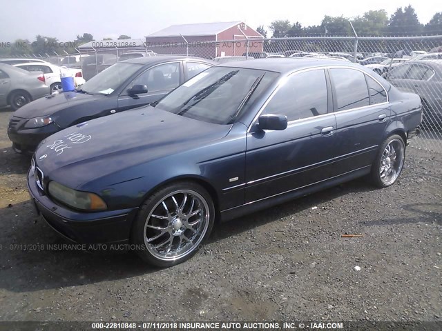 WBADT43482GY97218 - 2002 BMW 525 I AUTOMATIC Dark Blue photo 2