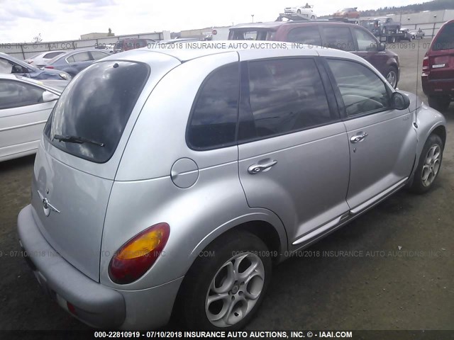 3C8FY68BX2T317784 - 2002 CHRYSLER PT CRUISER LIMITED/DREAM CRUISER SILVER photo 4