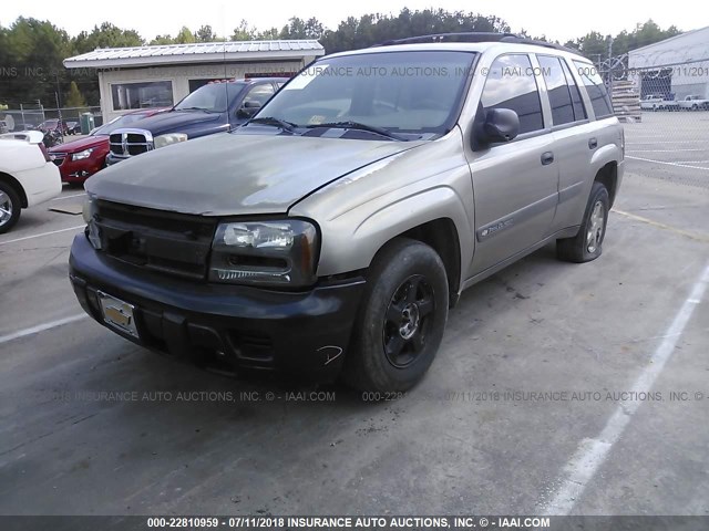 1GNDT13S532101336 - 2003 CHEVROLET TRAILBLAZER  GOLD photo 2