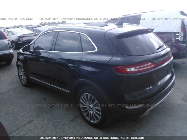 5LMCJ3C91HUL70232 - 2017 LINCOLN MKC RESERVE BLACK photo 3