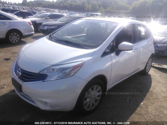 3N1CE2CP2FL388639 - 2015 NISSAN VERSA NOTE S/S PLUS/SV/SL/SR WHITE photo 2