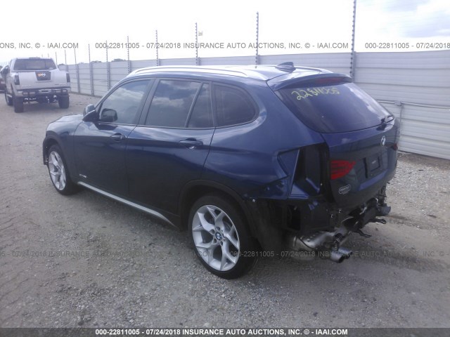 WBAVM1C52FV314670 - 2015 BMW X1 SDRIVE28I Dark Blue photo 3