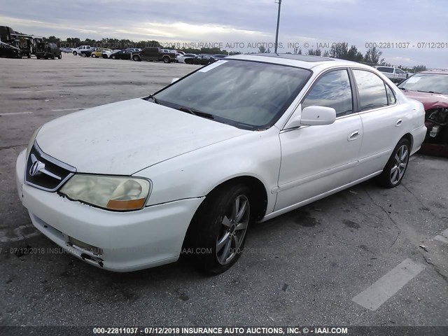 19UUA56882A042455 - 2002 ACURA 3.2TL TYPE-S WHITE photo 2