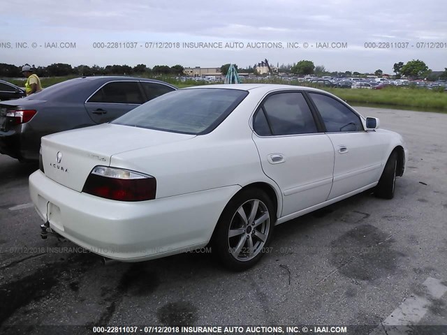 19UUA56882A042455 - 2002 ACURA 3.2TL TYPE-S WHITE photo 4