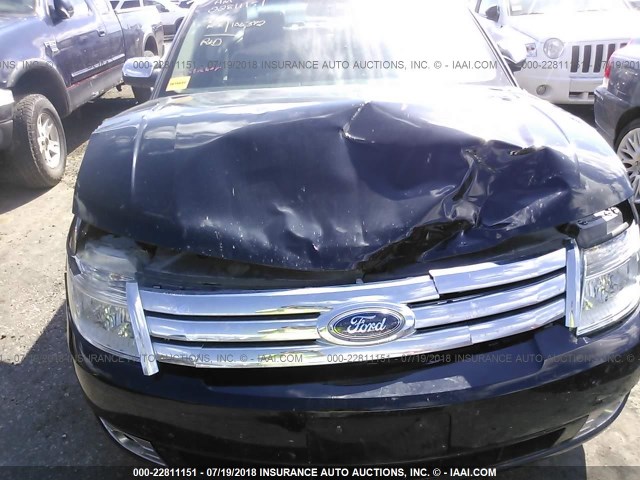 1FAHP25W58G135829 - 2008 FORD TAURUS LIMITED BLACK photo 6