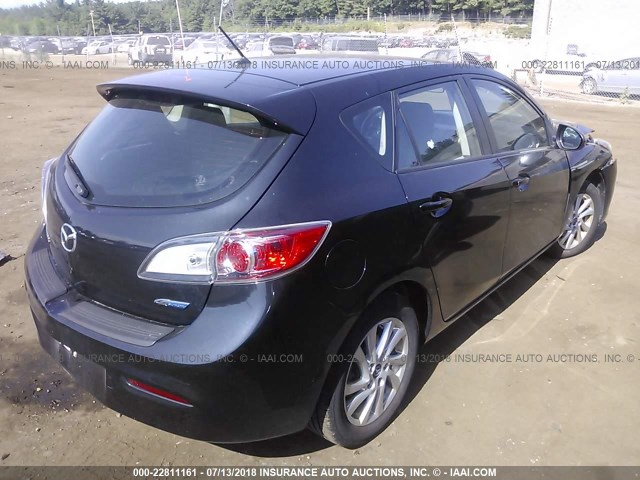 JM1BL1L87D1713663 - 2013 MAZDA 3 I BLACK photo 4