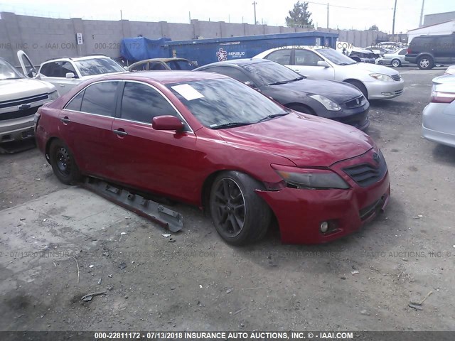 4T1BK3EK3AU104387 - 2010 TOYOTA CAMRY წითელი ფოტო 1